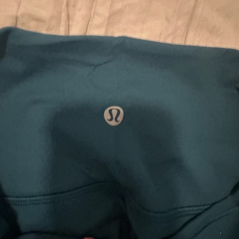 dark green lululemon wunder under 25” leggings - Picture 2 of 3